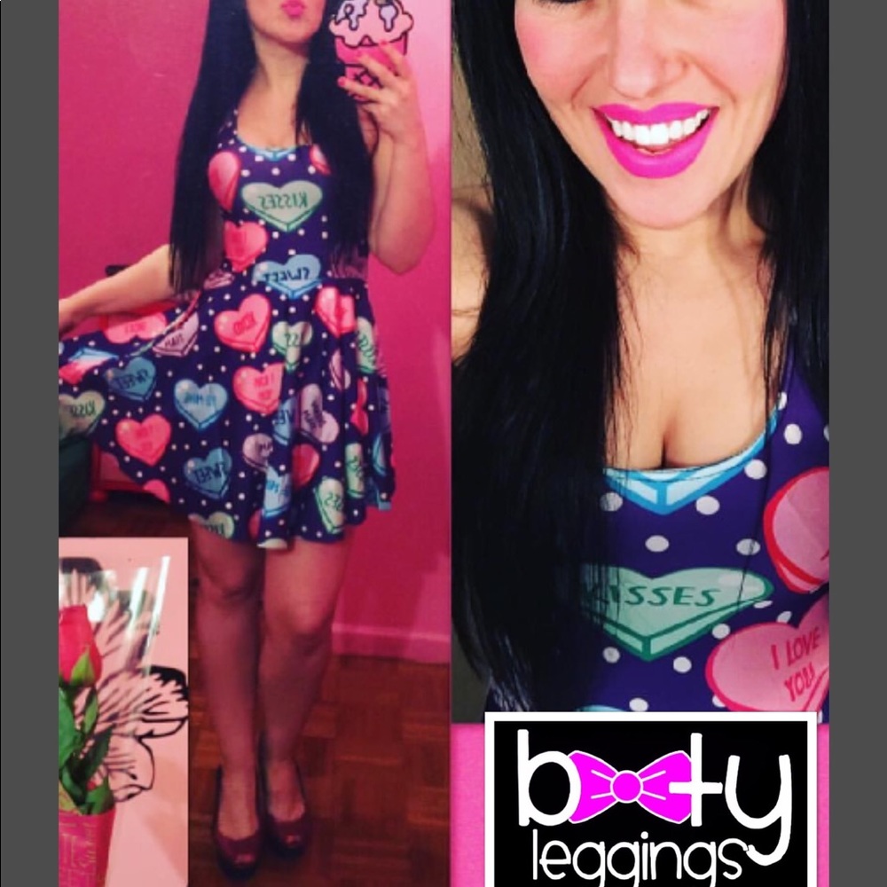 Sweet heart Valentine’s Day dress purple candy wow